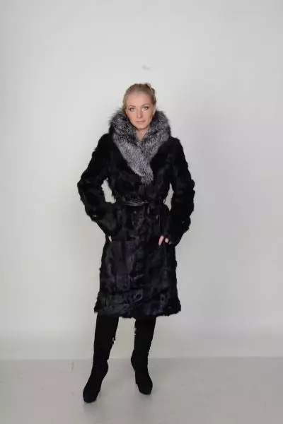Kozlik fur coat (71 photos): from goat fur, from a mountain goat, with a hood, out of a condensed goat, how much costs, coat coat, reviews 730_61