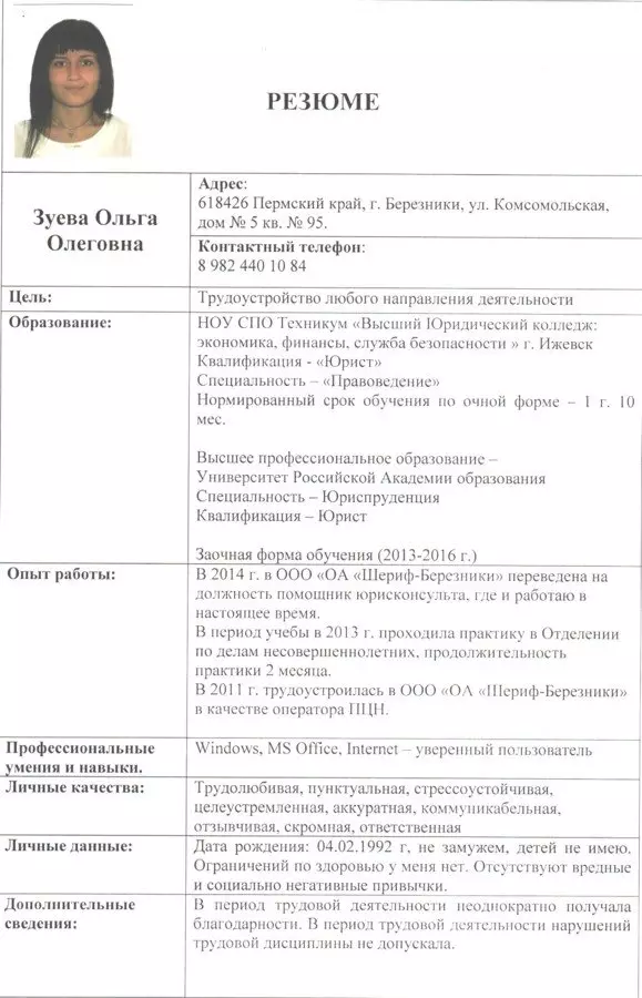 Cum să specificați educația în rezumat? Ce se întâmplă? Exemple de specialități: educație și magistratură superioară neterminată, diplomă cu onoruri și cursuri de instruire 7310_9