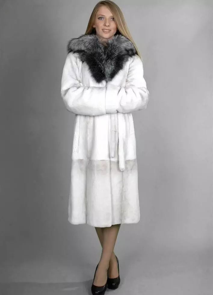 White Rabbit Fur Coat (32 Foto): Hooded, Bagaimana Membersihkan 732_3