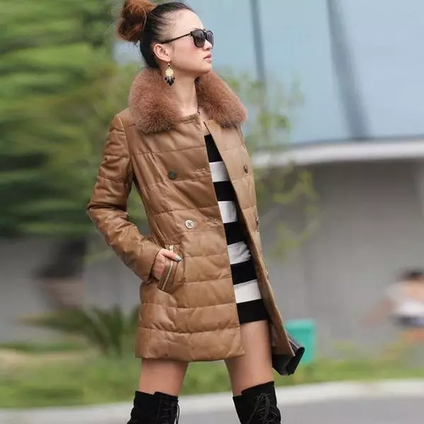 Lo que es un abrigo de piel el más cálido (77 fotos): lo que más caliente, más fácil y práctico, que más cálido: chaqueta hacia abajo, abrigo o abrigo de piel 734_22
