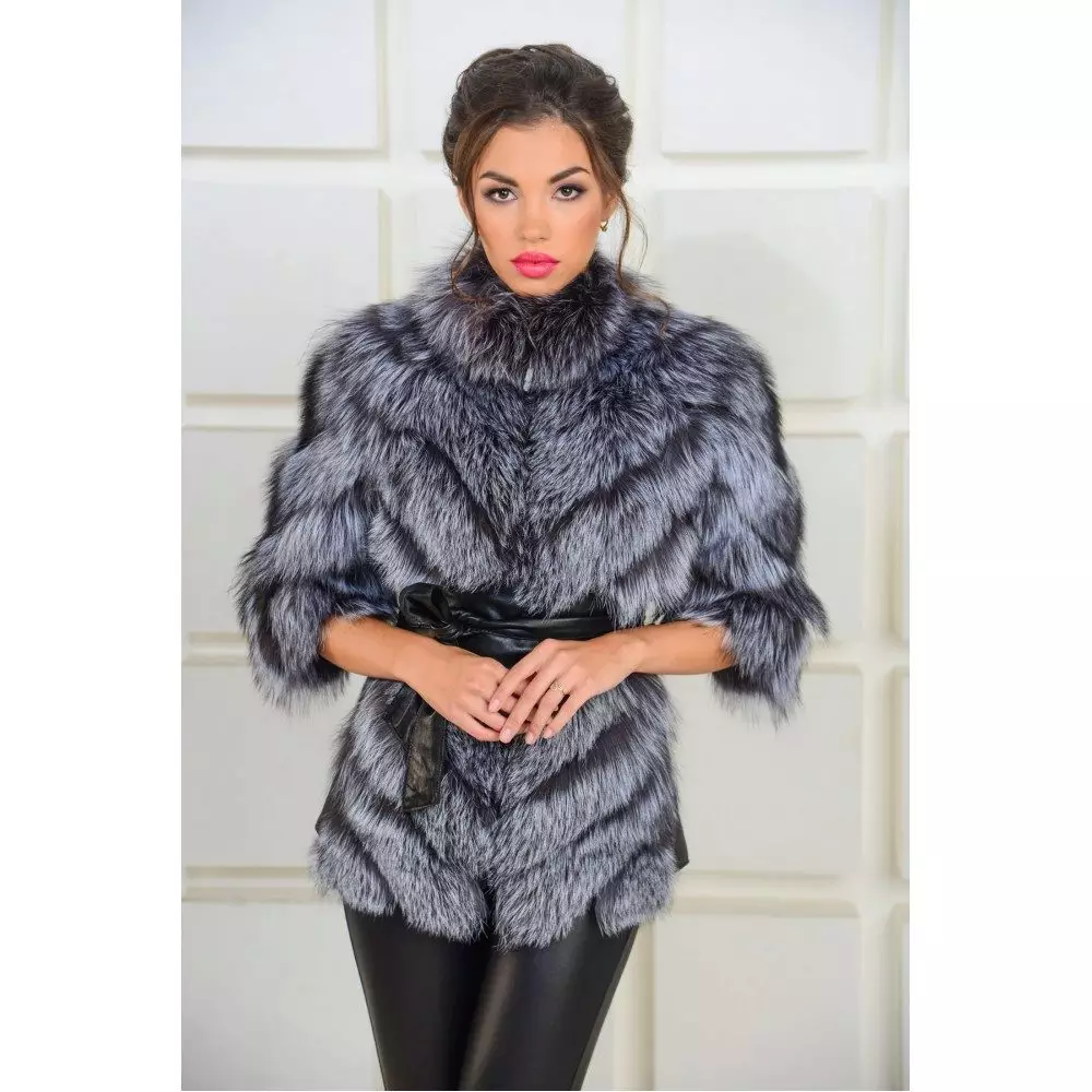 Chernoburki fur coat (101 mga larawan): mga review, niniting fur coat, kung magkano ang mga gastos, fur coat, sa isang niniting na batayan, autoled, mula sa mga piraso 737_15