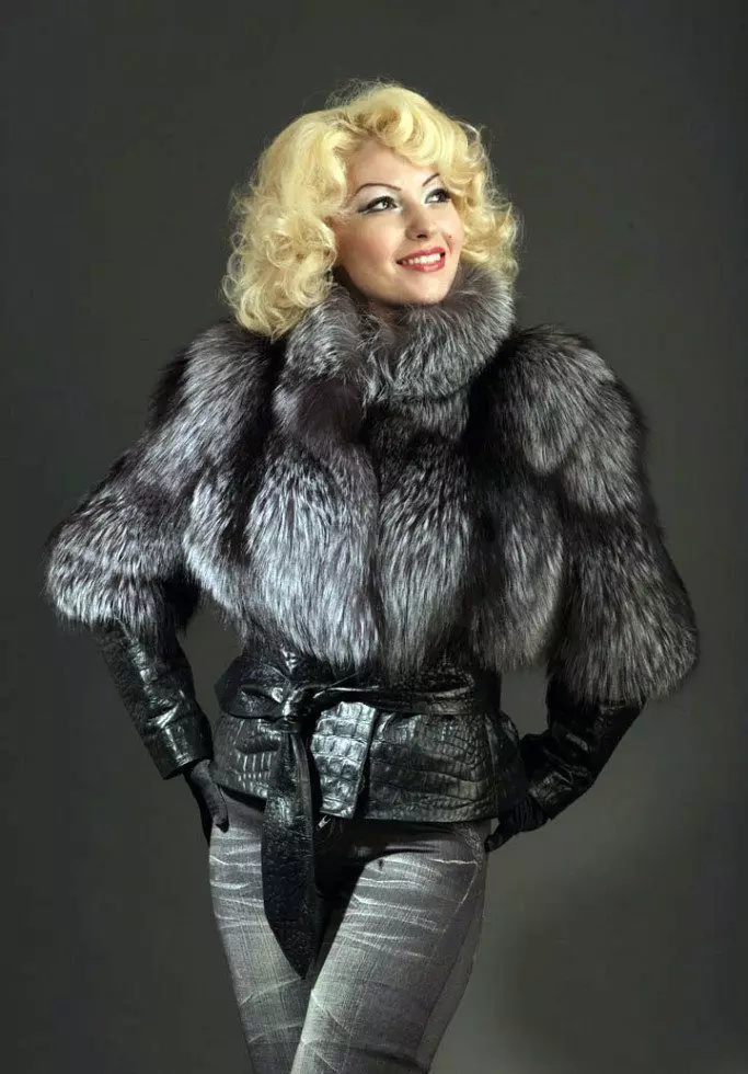 Chernoburki fur coat (101 mga larawan): mga review, niniting fur coat, kung magkano ang mga gastos, fur coat, sa isang niniting na batayan, autoled, mula sa mga piraso 737_44