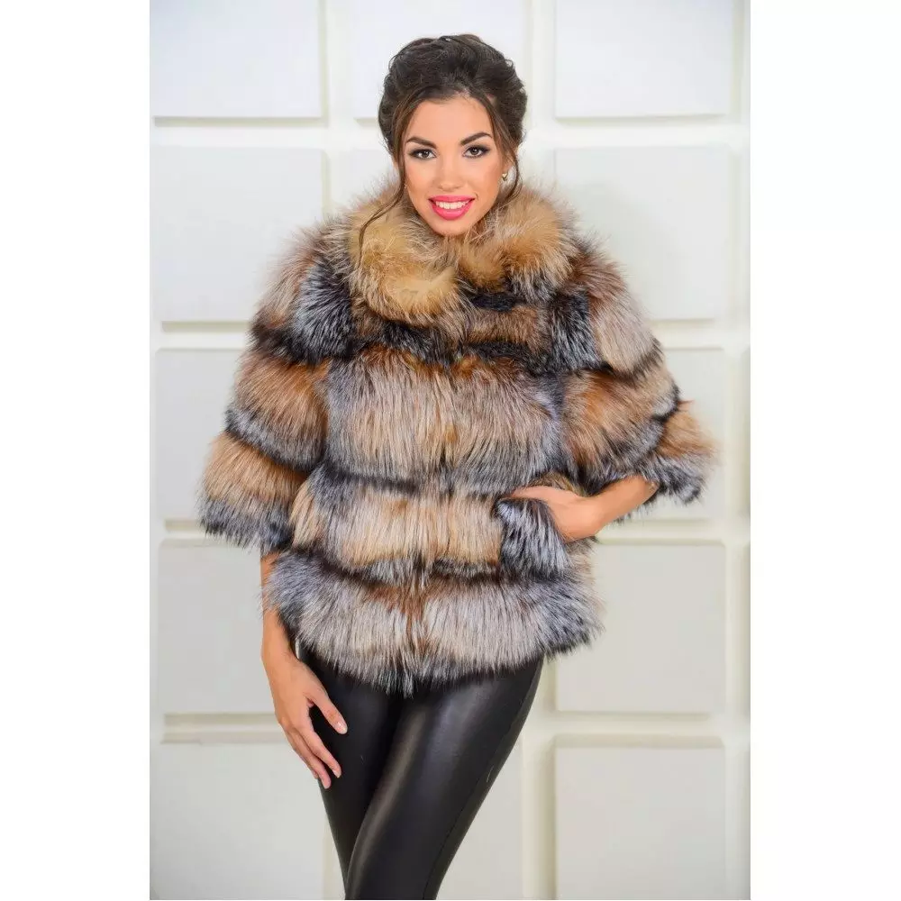 Chernoburki fur coat (101 mga larawan): mga review, niniting fur coat, kung magkano ang mga gastos, fur coat, sa isang niniting na batayan, autoled, mula sa mga piraso 737_72