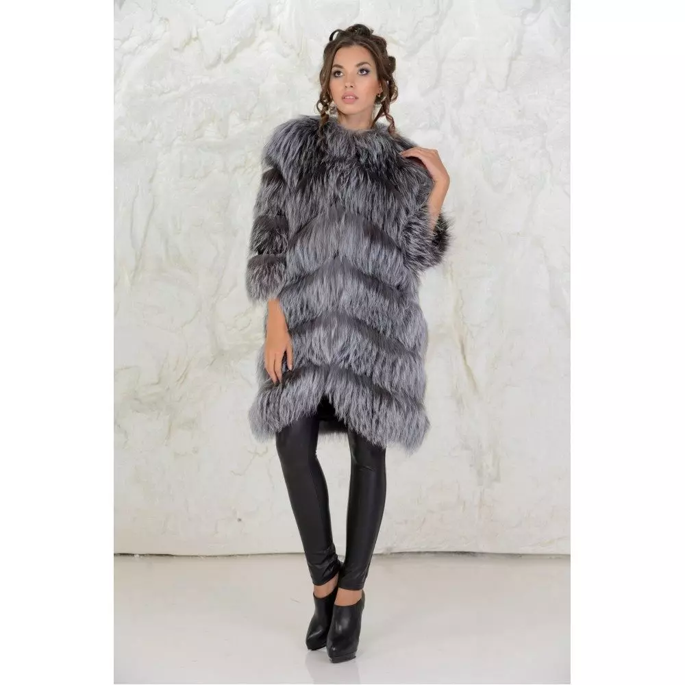 Chernoburki fur coat (101 mga larawan): mga review, niniting fur coat, kung magkano ang mga gastos, fur coat, sa isang niniting na batayan, autoled, mula sa mga piraso 737_74