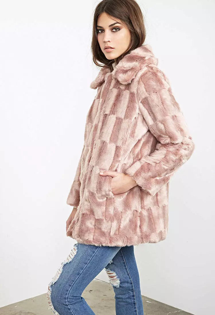 Eco-kožešinové kabáty (127 fotek): recenze Co je to kožichů z ekologického kožešiny, modelu pod doodle 742_40
