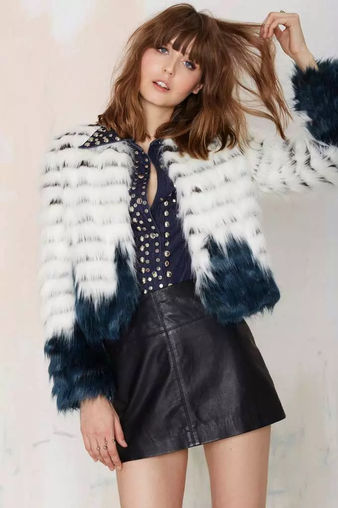 Áo khoác Eco-Fur (127 ảnh): Đánh giá những gì một chiếc áo khoác lông là từ Eco-Fur, Model dưới Doodle 742_59