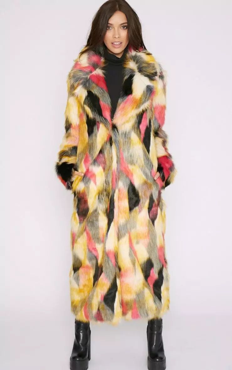 Eco-Fur Coats (127 foto): Recensioni Cosa un cappotto di pelliccia proviene da Eco-Fur, Modello sotto Doodle 742_79