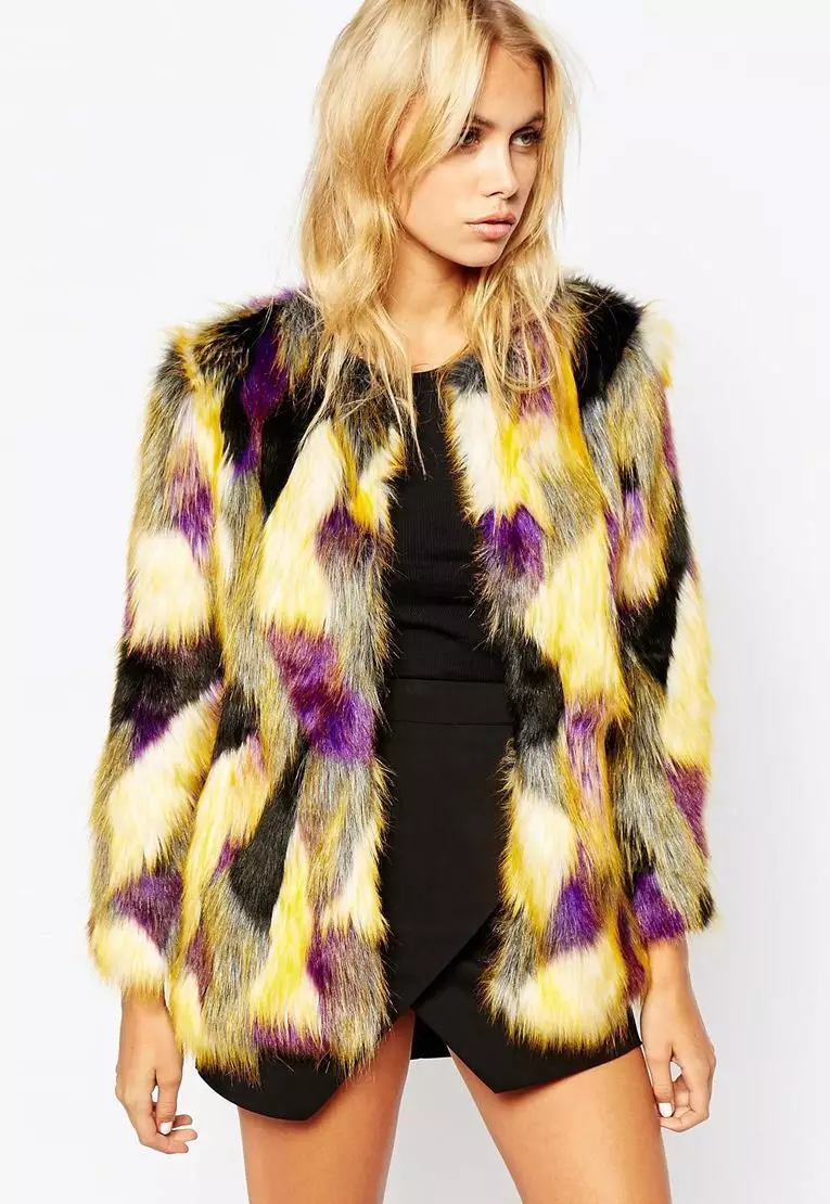 Áo khoác Eco-Fur (127 ảnh): Đánh giá những gì một chiếc áo khoác lông là từ Eco-Fur, Model dưới Doodle 742_86
