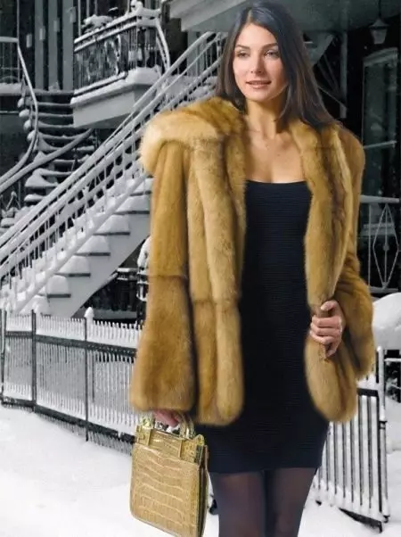 Sable fur coat (73 mga larawan): Magkano ang isang sobular fur amerikana, mga review 754_11