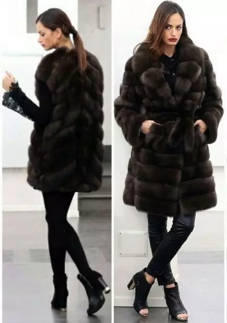 Sable Sur Coat (73 сурет): Собулярлық жүн қанша тұрады, шолулар 754_24