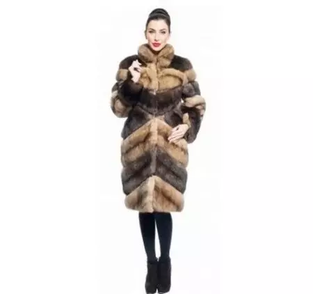 Sable Fur Coat (73 Valokuvat): Kuinka paljon on sovitettu turkki, arvostelut 754_38