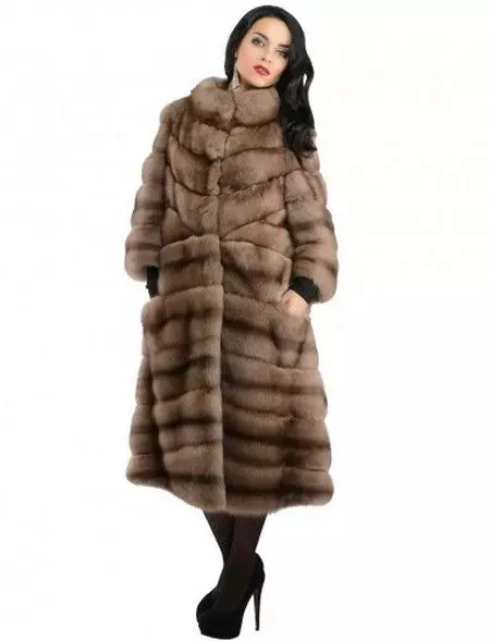 Sable Sur Coat (73 сурет): Собулярлық жүн қанша тұрады, шолулар 754_42