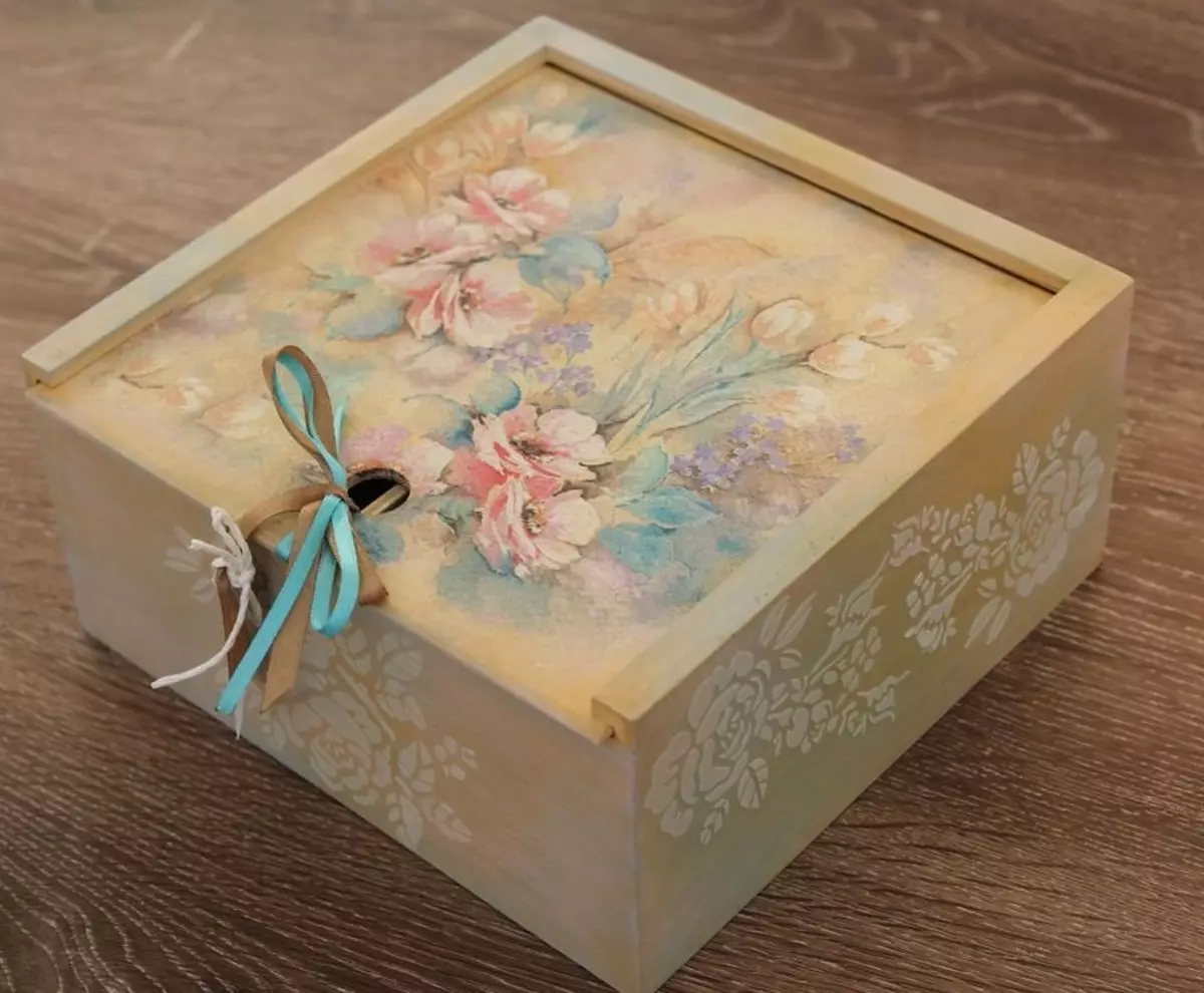 Как да украсят кутия за подарък? Декорация на кутията за подарък със собствените си ръце вътре и отвън, красиви рожден ден идеи и за новата година 7605_29