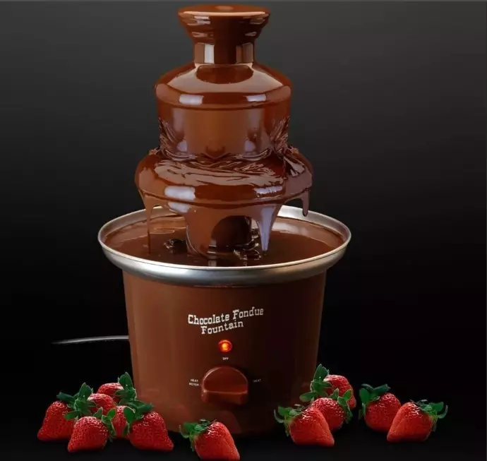 Csokoládé csokoládé szökőkút: Milyen alkalmas és hogyan kell használni? Belga csokoládé és a másik. Milyen jobb választani és hogyan kell? 7607_20