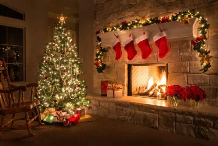 Dekorasi Natal: Dekorasi untuk rumah untuk Natal melakukannya sendiri. Bagaimana Anda menghias di rumah di Amerika? Dekorasi paling penting di Jerman dan negara-negara lain 7608_3