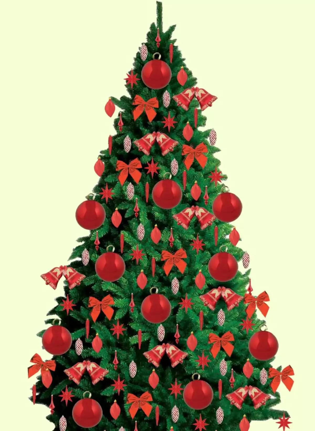 Quão lindamente decora a árvore de Natal com bolas? Decoração adequada e bonita rosa, vermelho e azul, verde e outras bolas coloridas 7614_13
