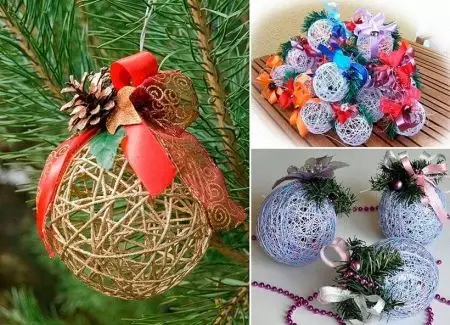 用球裝飾聖誕樹多麼美妙地裝飾？適當和美麗的裝飾粉紅色，紅色和藍色，綠色和其他彩色球 7614_41