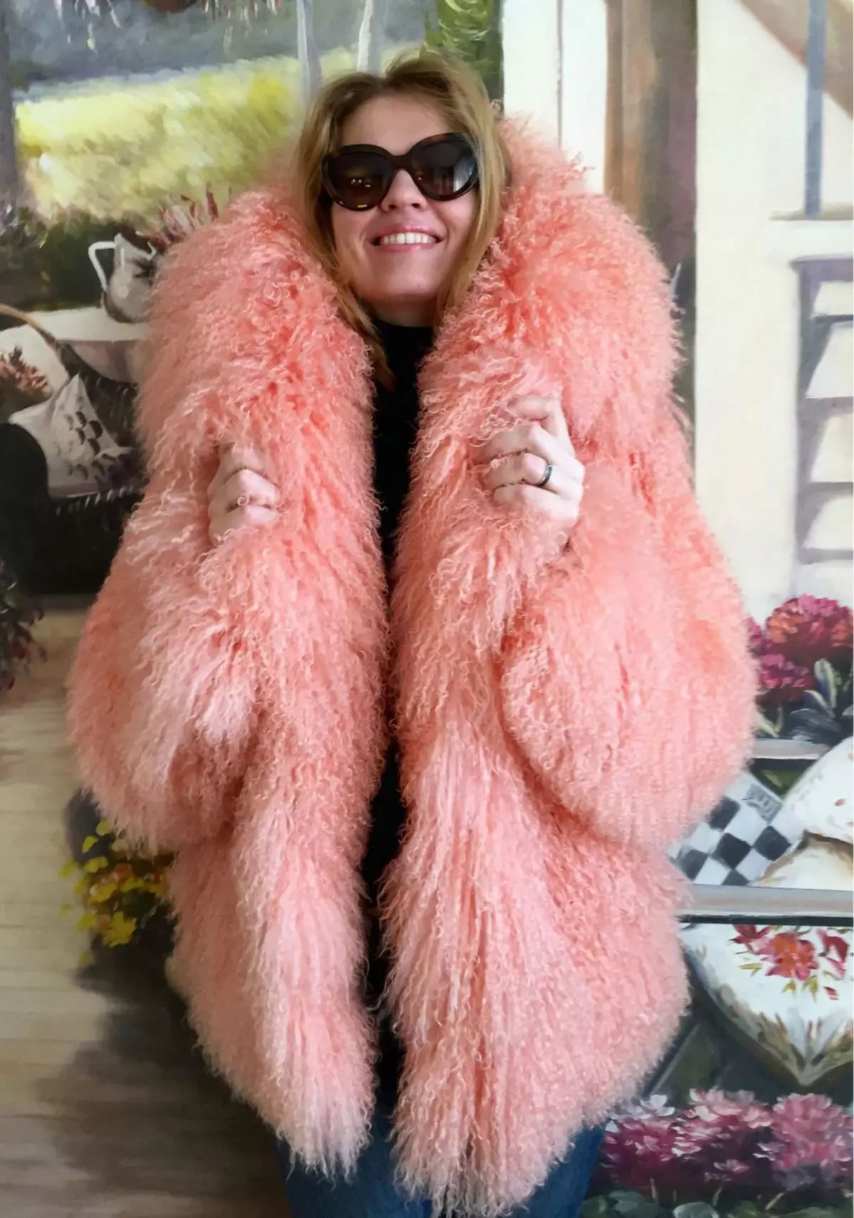 I-LAMA Fur Coat (izithombe ezingama-80): Ukusuka eTibetan Lama Fur, Pink, ngaphansi kwama-lama, malini ijazi elimnyama loboya, kuphuma i-lama eshaywayo, emhlophe, ukubuyekezwa 761_56