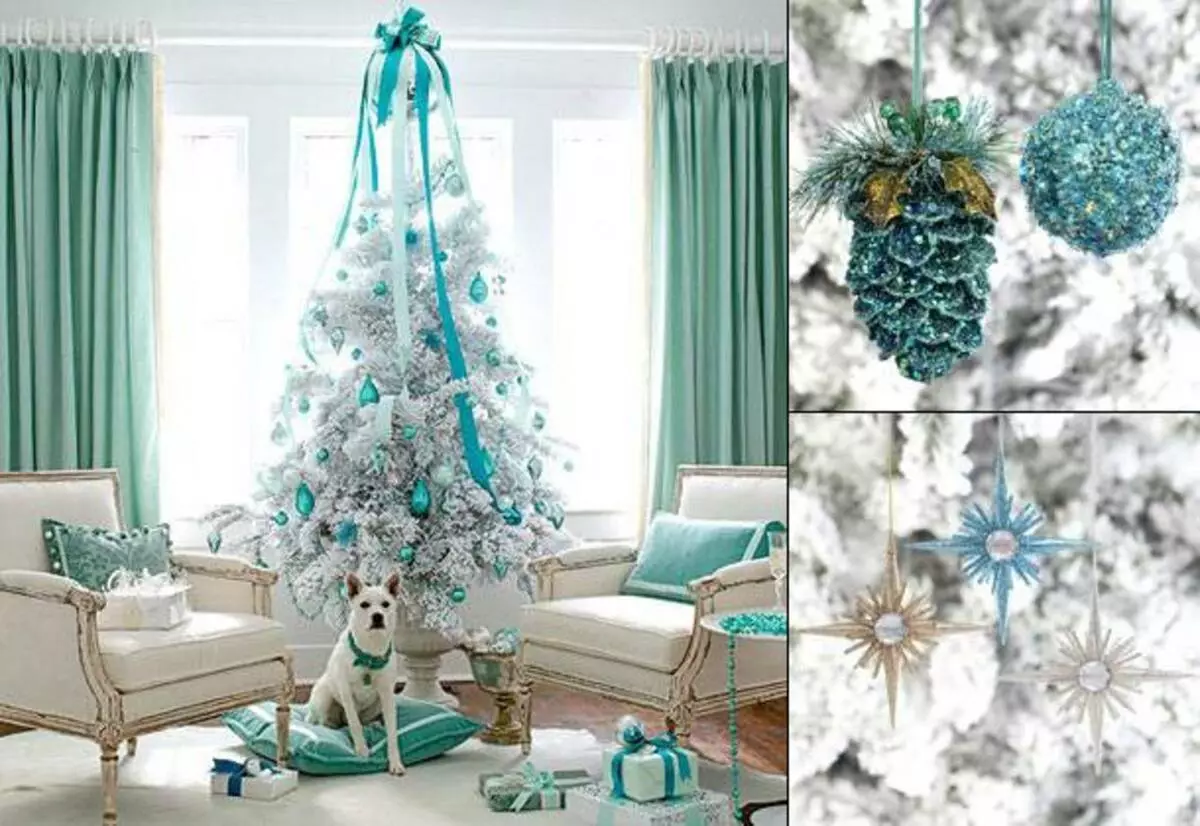 איך להתלבש עץ חג המולד מסוגנן? 56 תמונה מה לקשט יפה את עץ חג המולד בצבע לבן וגם אחר עבור השנה החדשה? סובייטים של מעצבים 7625_34