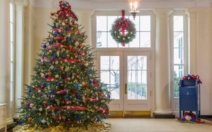 איך להתלבש עץ חג המולד מסוגנן? 56 תמונה מה לקשט יפה את עץ חג המולד בצבע לבן וגם אחר עבור השנה החדשה? סובייטים של מעצבים 7625_39