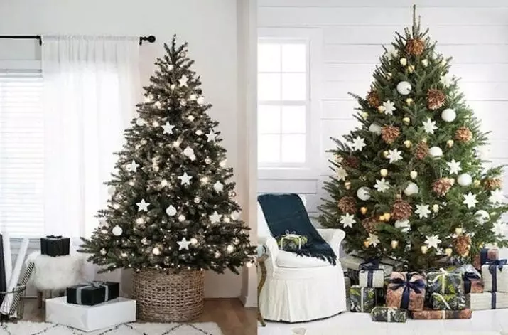 How to decorate a live tree? 45 Photos How to beautifully dress at home real pine or fir on the new year? 7637_28