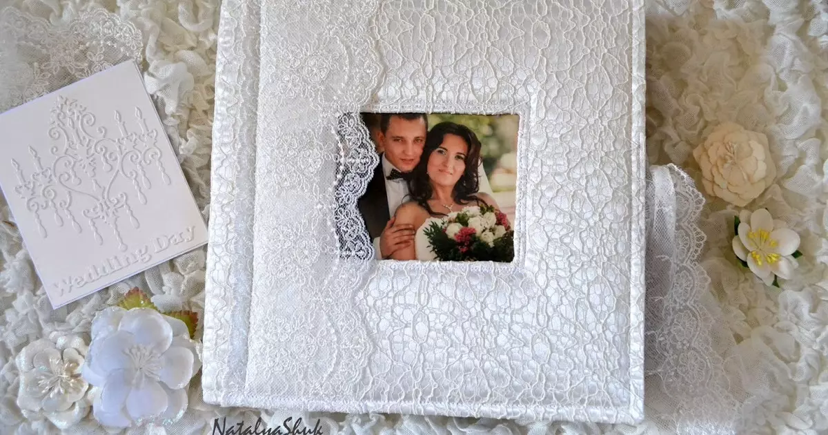 Album photo de mariage (46 photos): Décoration de l'album pour photos dans la technique de scrapbooking avec vos propres mains, exemples d'albums photo à la main 7770_36