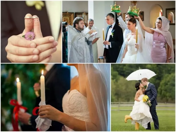 Hochzeitsschilder (28 Fotos): Aberglaube und Bräuche für die Braut und Bräutigam am Tag der Hochzeit, Tipps zur Wahl der Volksglauben 7791_4