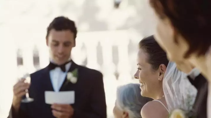 Wedding Son: Li ser zewacê ji bo bûk û bûk, nimûne vebijarkên axaftina romantîk û funny 7800_9