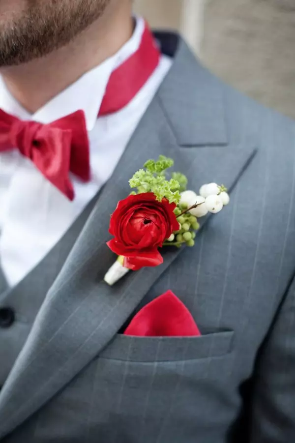 빨간색 (67 사진) : 빨간색과 흰색과 빨간색과 파란색 색상의 결혼식 배경의 장식, 촛불의 장식 신부와 신랑의 테이블에 병 7839_28