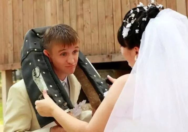 Wedding in style style (73 foto): Registrasi perayaan ing rakyat Rusia lan gaya slavonic lawas, nahan kawinan sing stylized ing musim panas lan mangsa 7844_72