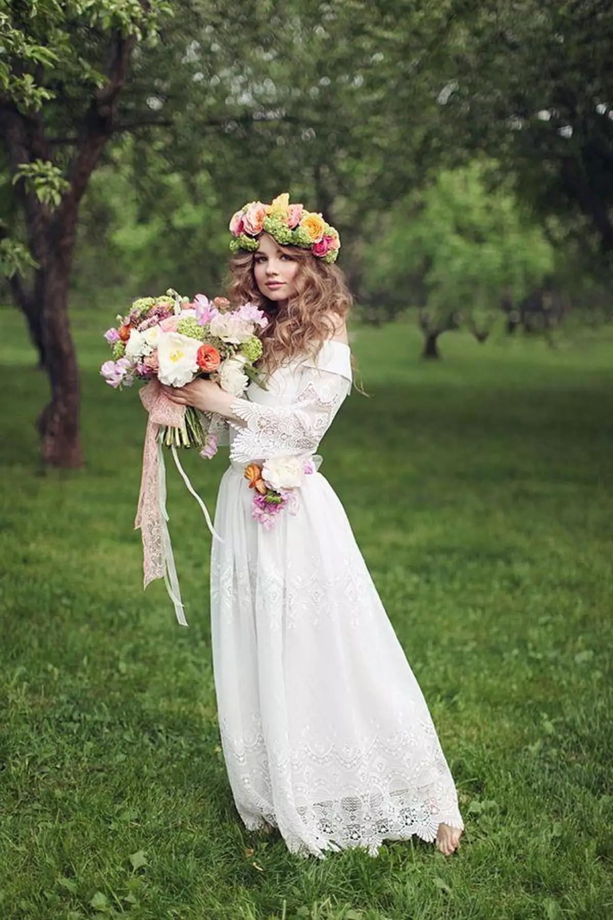 Свадебное платье бохо рустик