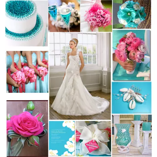 Mavi renkte düğün (62 fotoğraf): beyaz ve yumuşak, servo ve göksel, mavi ve şeftali-mavi renklerin düğün arka plan tasarımı için fikirler 7854_53