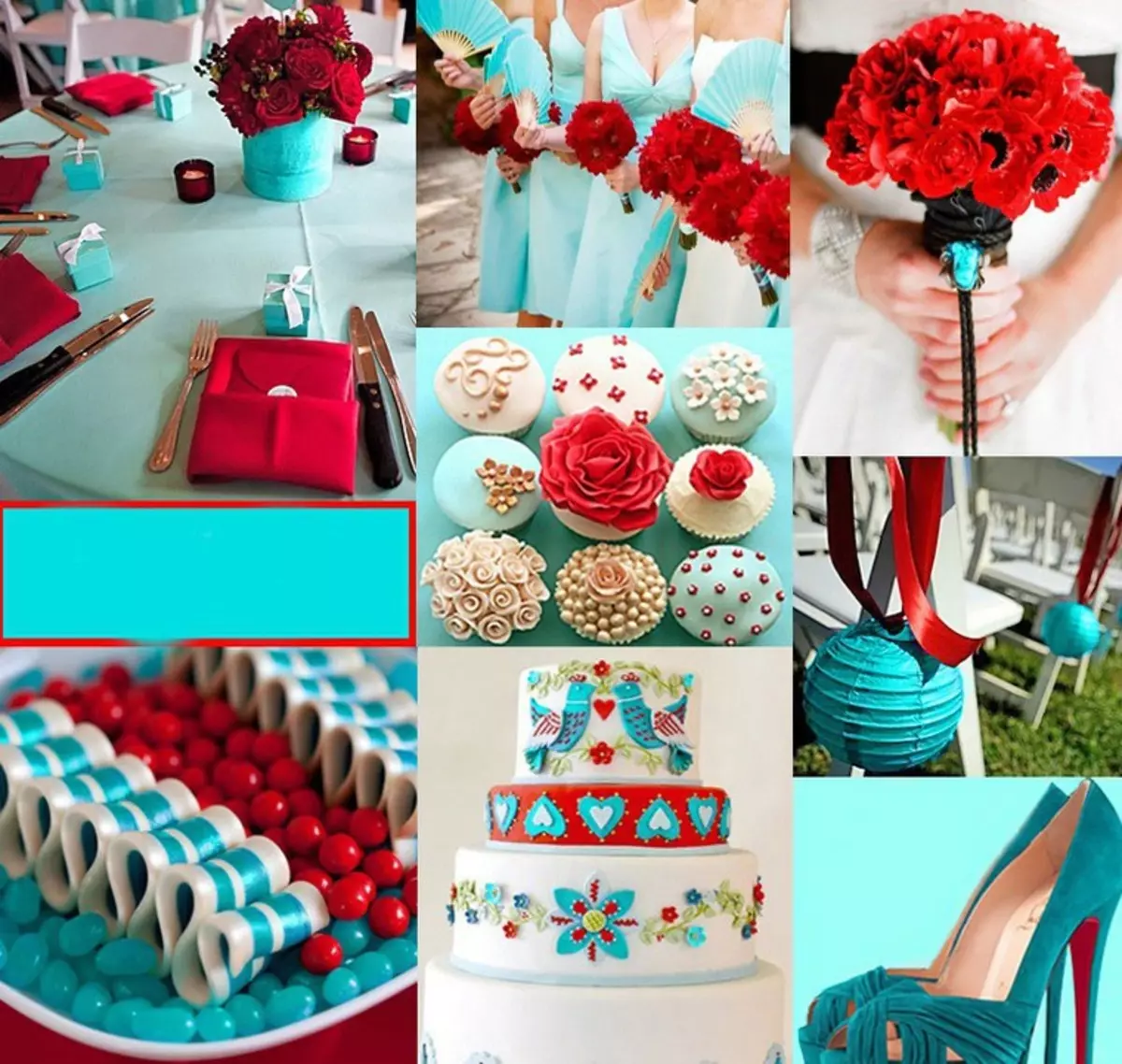 عروسی در رنگ آبی (62 عکس): ایده هایی برای طراحی پس زمینه عروسی سفید و نرم، سروو و آسمانی، آبی و هلو آبی رنگ 7854_58