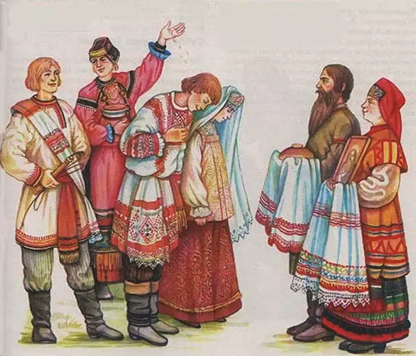Pushnik untuk menghukum perkahwinan: Pilih tuala untuk perkahwinan Karabav 7858_5