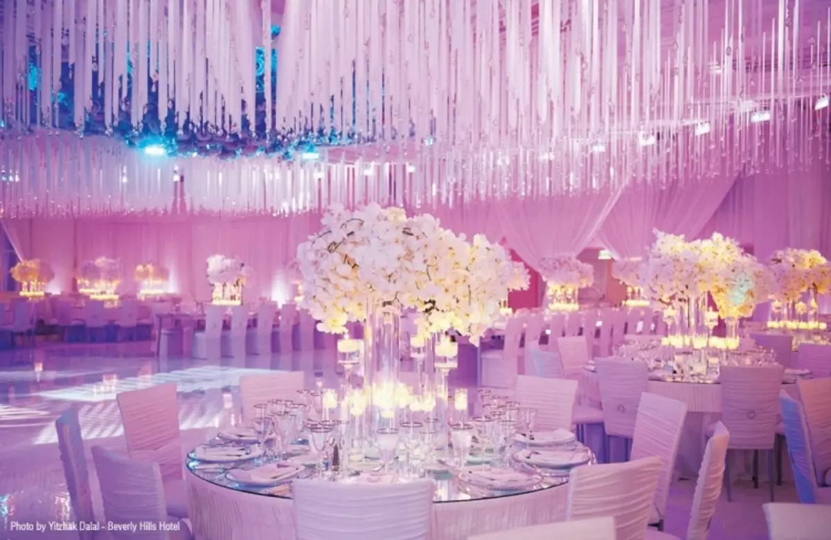 Wedding Hall Decoration (86 sary): Fisoratana anarana ny efitrano fanasana fampakaram-bady ao amin'ny fomba 