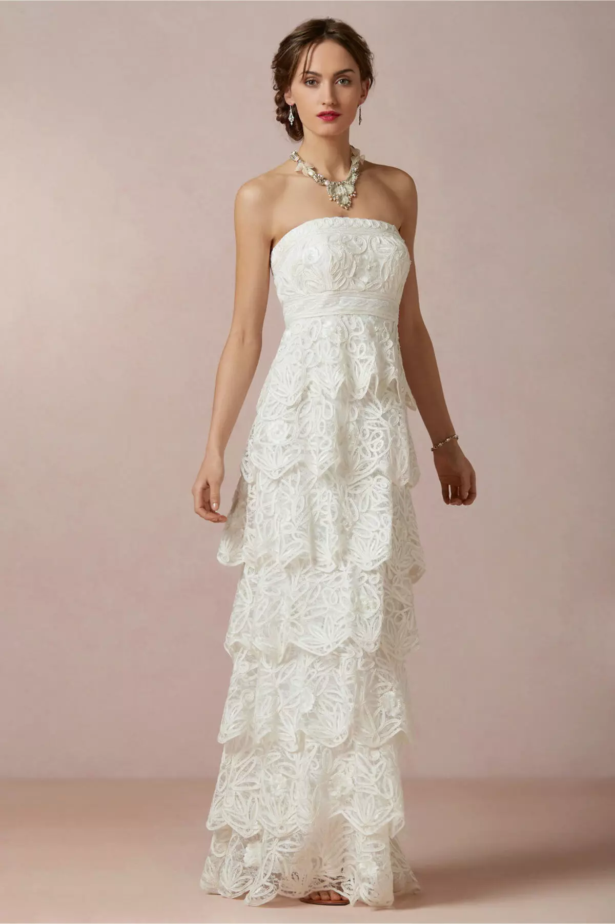 Wedding dress from lace