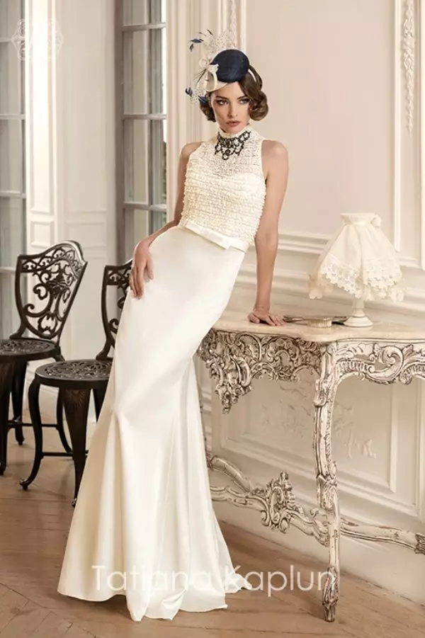 Poročna obleka iz Tatiana Kapluna iz dame kakovostne kolekcije v stilu 20s