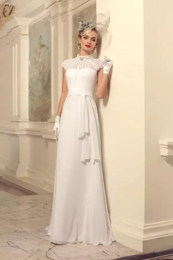 Robe de mariée avec dentelle de la collection de sons de jazz Tatiana Kaplun