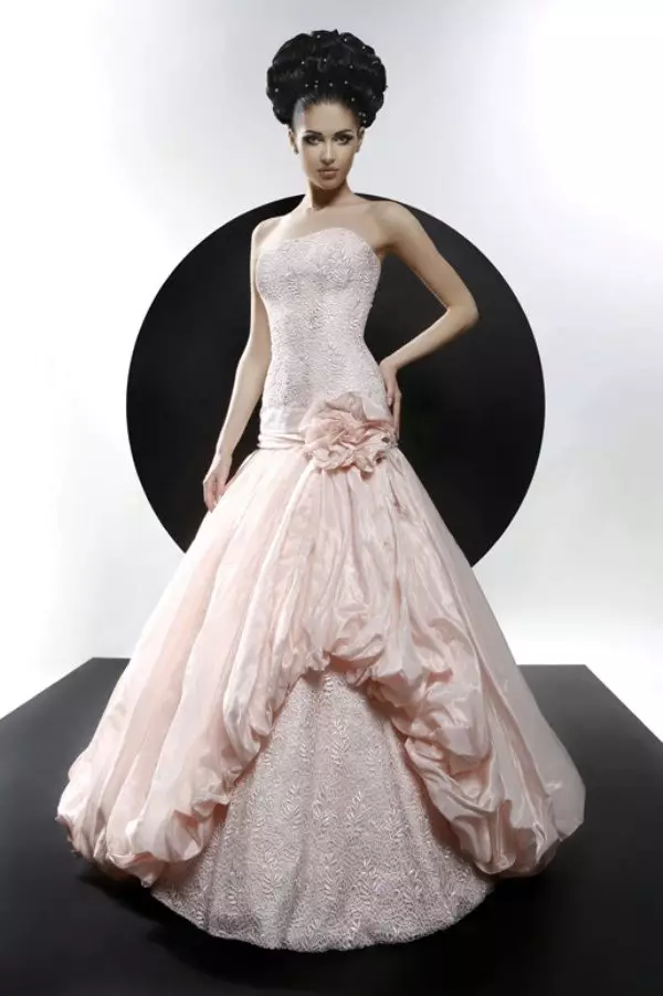 Brudekjole fra modet samling rosa