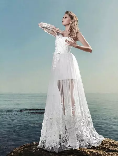 فستان زفاف من آن Mariee من مجموعة 2014 على كتف واحد