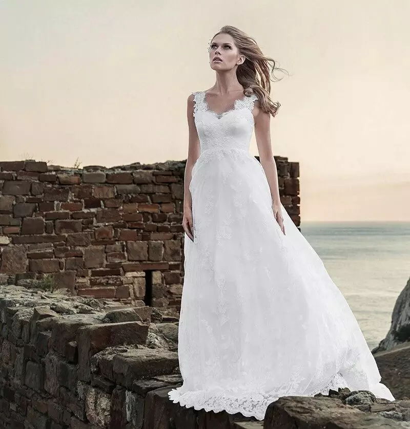 لباس عروسی از Anne-Mariee از مجموعه 2014، سرسبز نیست