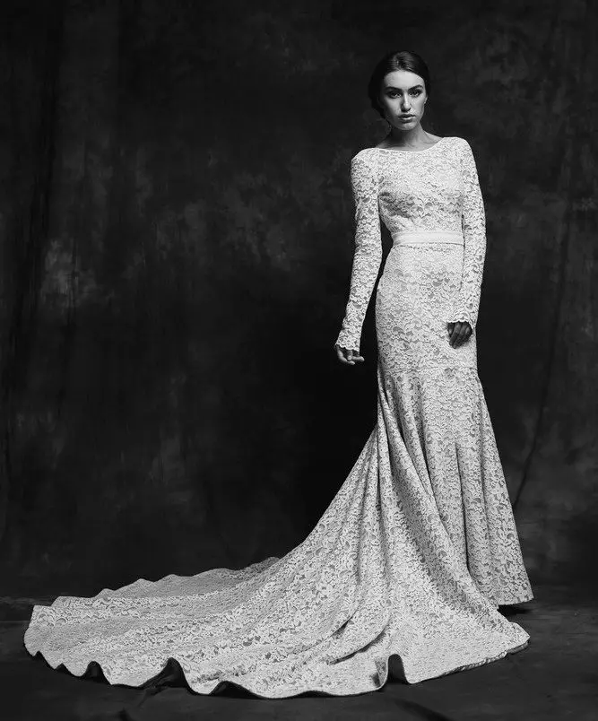 2015 년 루프가있는 앤 - 마리에의 웨딩 드레스