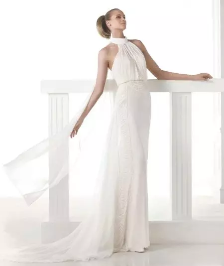 Abito da sposa con fede americana