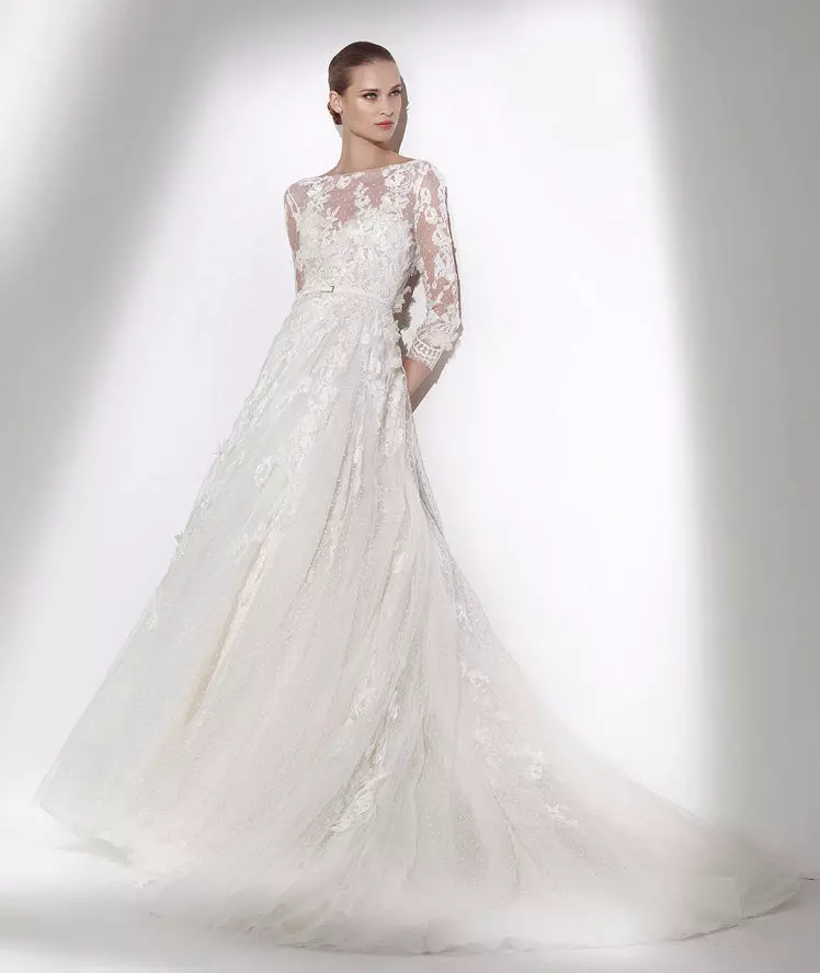 Vestido de noiva A-Silueta de Elie Collection por Elie Saab