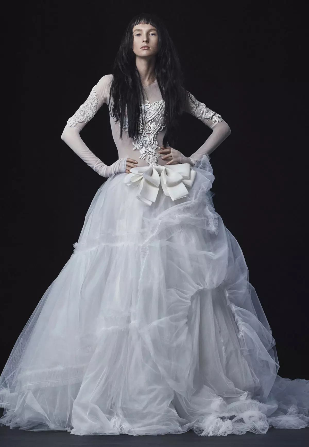 لباس عروسی از ایمان وانگ 2016 با شکوه