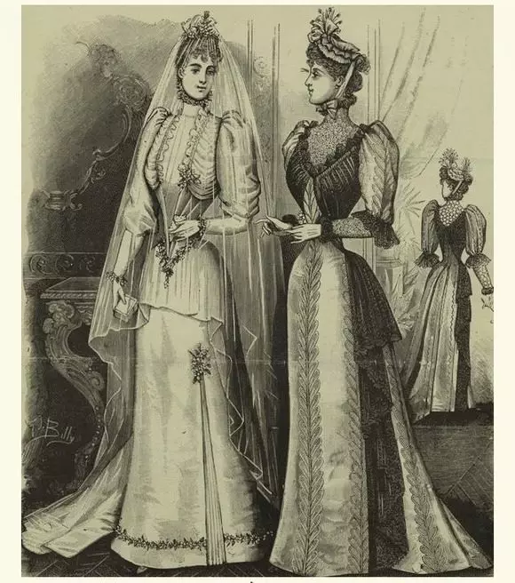 Ուղիղ հարսանեկան զգեստներ 18-րդ դար