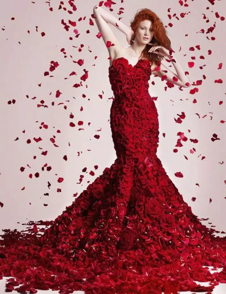 Red Wedding Dress Mermaid