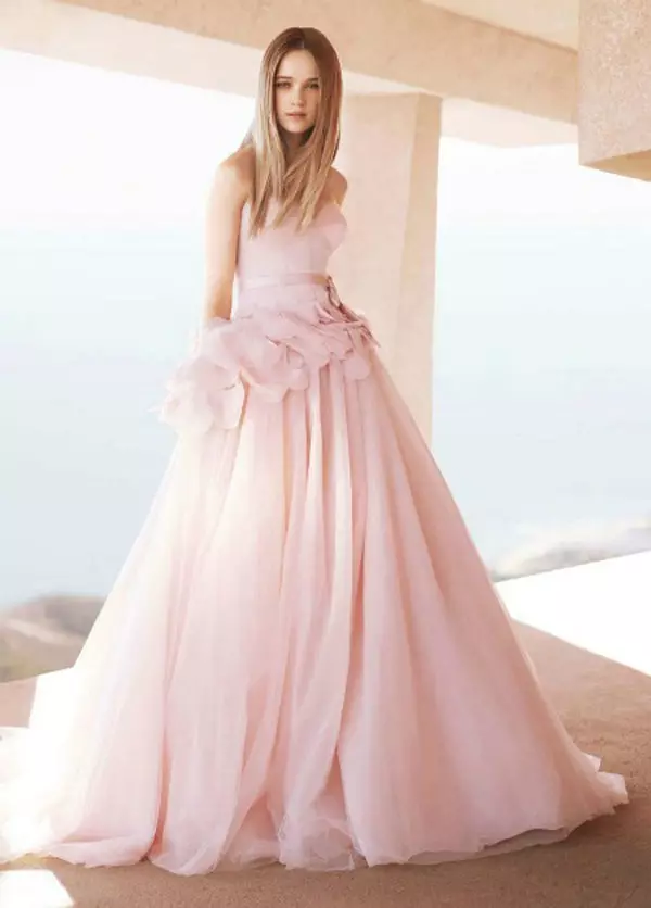 Wedding dress pale pink