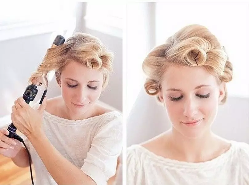 Лесни фризури за свадбата (60 фотографии): едноставен и убав свадбен стил за пријател. Како брзо да направите едноставни опции сами? 7943_53