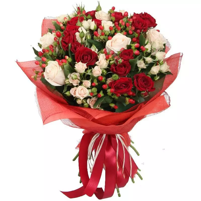 Bouquet kot darilo za poročne novice (113 fotografij): Kaj cvetje dajejo mladim od staršev in gostov? 7987_73